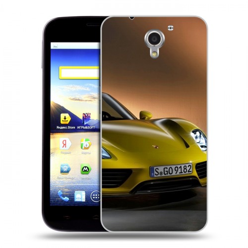 Дизайнерский пластиковый чехол для ZTE Blade A510 Porsche