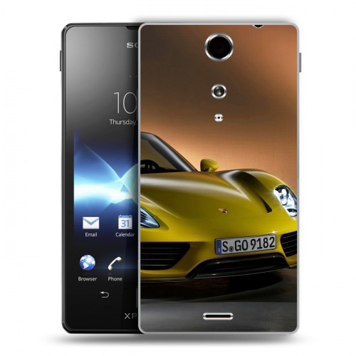 Дизайнерский пластиковый чехол для Sony Xperia TX Porsche