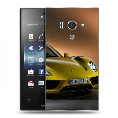 Дизайнерский пластиковый чехол для Sony Xperia acro S Porsche