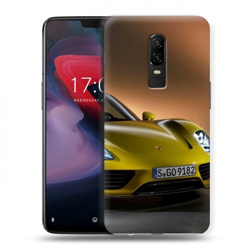 Дизайнерский пластиковый чехол для OnePlus 6 Porsche