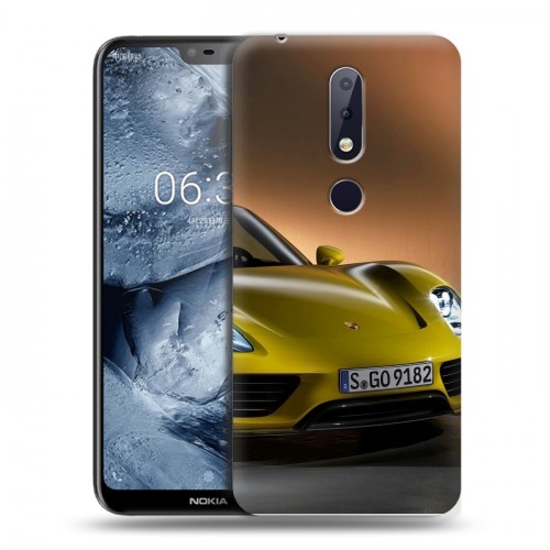 Дизайнерский пластиковый чехол для Nokia 6.1 Plus Porsche