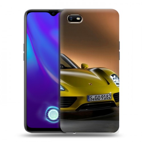 Дизайнерский силиконовый с усиленными углами чехол для OPPO A1k Porsche