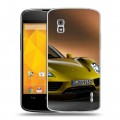 Дизайнерский пластиковый чехол для LG Google Nexus 4 Porsche