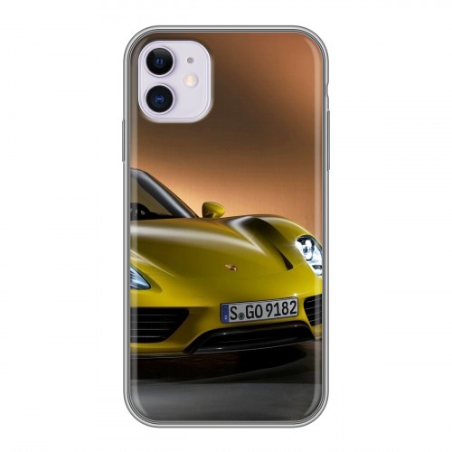 Дизайнерский силиконовый чехол для Iphone 11 Porsche