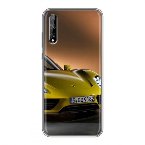 Дизайнерский силиконовый чехол для Huawei Y8p Porsche