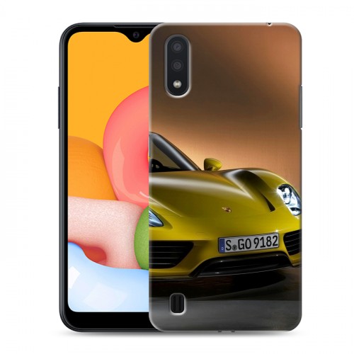 Дизайнерский силиконовый чехол для Samsung Galaxy M01 Porsche