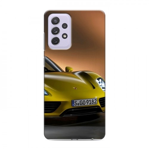 Дизайнерский пластиковый чехол для Samsung Galaxy A72 Porsche