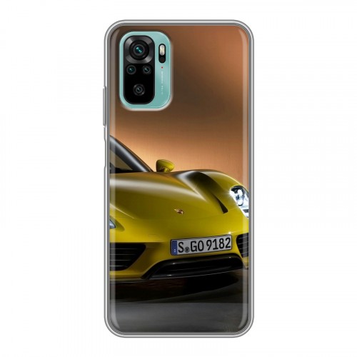 Дизайнерский силиконовый чехол для Xiaomi RedMi Note 10 Porsche