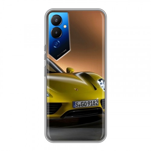 Дизайнерский силиконовый чехол для Tecno Pova 4 Porsche