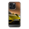 Дизайнерский силиконовый чехол для Iphone 15 Pro Porsche