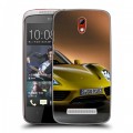 Дизайнерский пластиковый чехол для HTC Desire 500 Porsche