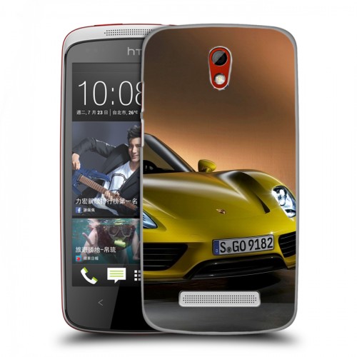 Дизайнерский пластиковый чехол для HTC Desire 500 Porsche