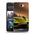 Дизайнерский пластиковый чехол для HTC Desire 516 Porsche