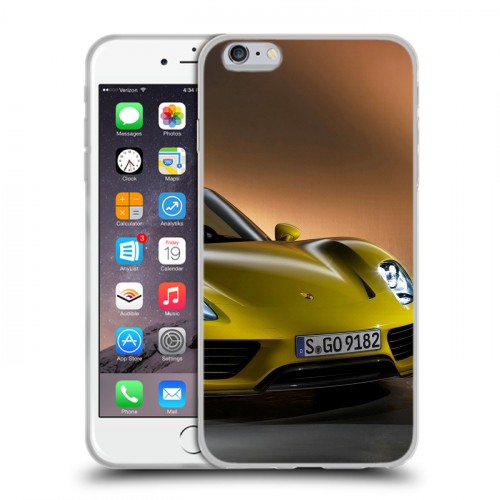 Дизайнерский силиконовый чехол для Iphone 6 Plus/6s Plus Porsche