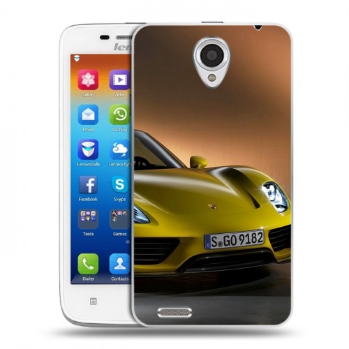 Дизайнерский пластиковый чехол для Lenovo S650 Ideaphone Porsche