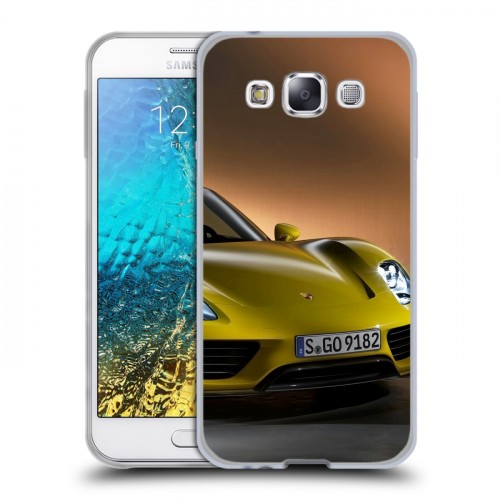 Дизайнерский пластиковый чехол для Samsung Galaxy E5 Porsche