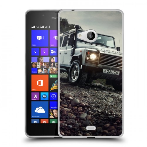 Дизайнерский пластиковый чехол для Microsoft Lumia 540 Land Rover