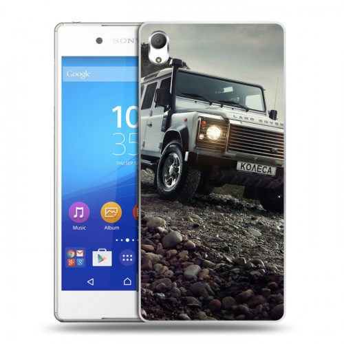 Дизайнерский пластиковый чехол для Sony Xperia Z3+ Land Rover