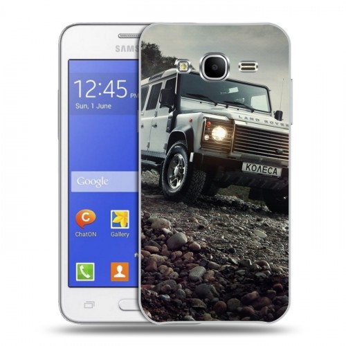 Дизайнерский силиконовый чехол для Samsung Galaxy J7 Land Rover