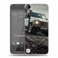 Дизайнерский пластиковый чехол для HTC Desire 530 Land Rover