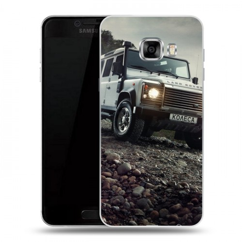 Дизайнерский пластиковый чехол для Samsung Galaxy C7 Land Rover