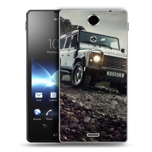 Дизайнерский пластиковый чехол для Sony Xperia TX Land Rover