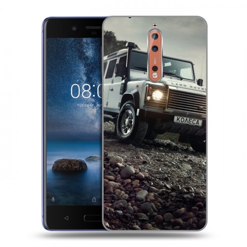 Дизайнерский пластиковый чехол для Nokia 8 Land Rover