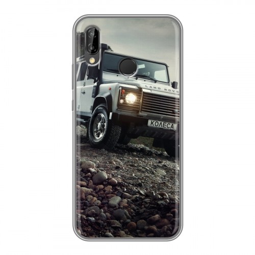 Дизайнерский силиконовый чехол для Huawei P20 Lite Land Rover