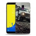 Дизайнерский пластиковый чехол для Samsung Galaxy J6 Land Rover