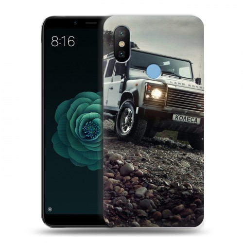 Дизайнерский силиконовый чехол для Xiaomi Mi A2 Land Rover