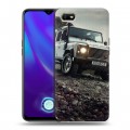 Дизайнерский силиконовый с усиленными углами чехол для OPPO A1k Land Rover