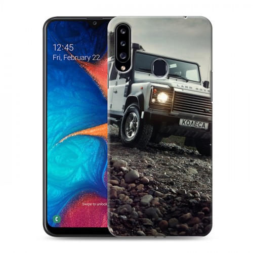 Дизайнерский пластиковый чехол для Samsung Galaxy A20s Land Rover