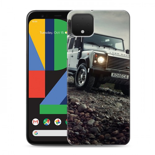 Дизайнерский пластиковый чехол для Google Pixel 4 Land Rover