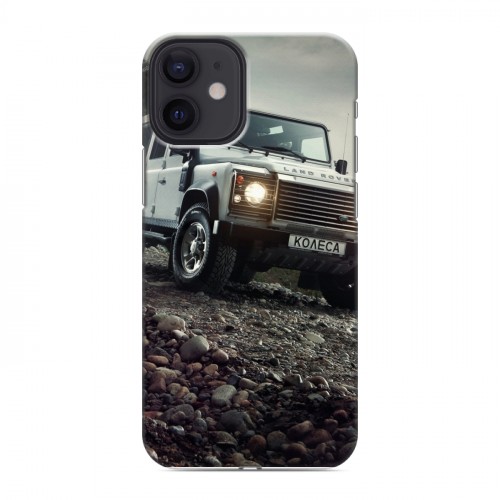 Дизайнерский силиконовый с усиленными углами чехол для Iphone 12 Mini Land Rover