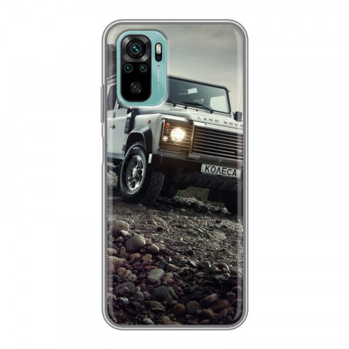 Дизайнерский силиконовый чехол для Xiaomi RedMi Note 10 Land Rover