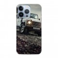 Дизайнерский силиконовый чехол для Iphone 13 Pro Land Rover