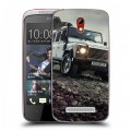 Дизайнерский пластиковый чехол для HTC Desire 500 Land Rover