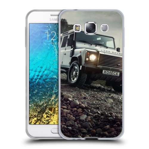 Дизайнерский пластиковый чехол для Samsung Galaxy E5 Land Rover