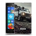 Дизайнерский пластиковый чехол для Microsoft Lumia 435 Land Rover