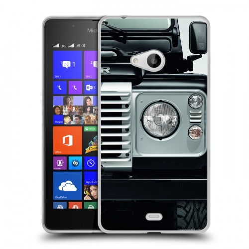 Дизайнерский пластиковый чехол для Microsoft Lumia 540 Land Rover