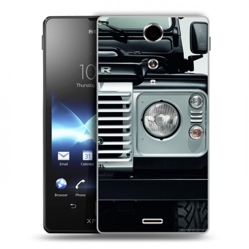 Дизайнерский пластиковый чехол для Sony Xperia TX Land Rover