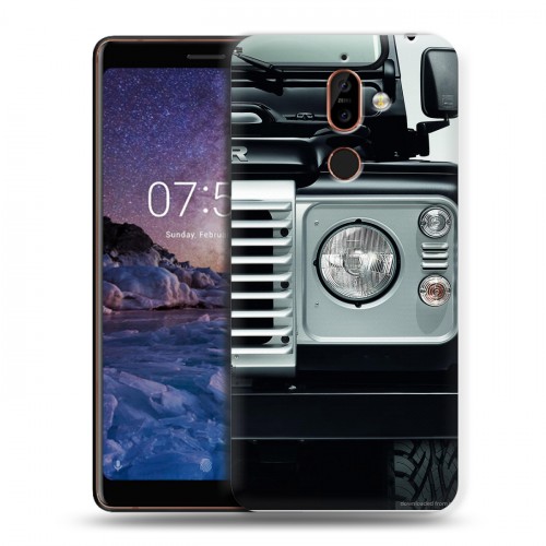 Дизайнерский пластиковый чехол для Nokia 7 Plus Land Rover