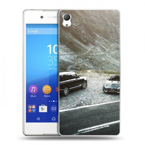 Дизайнерский пластиковый чехол для Sony Xperia Z3+ Land Rover