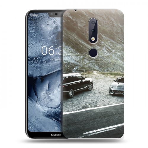 Дизайнерский пластиковый чехол для Nokia 6.1 Plus Land Rover