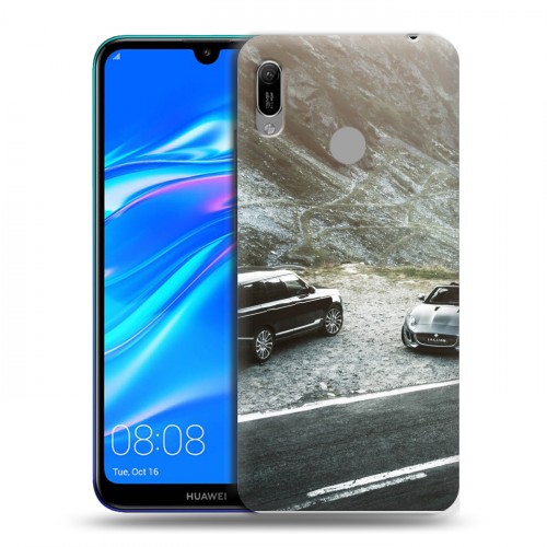 Дизайнерский пластиковый чехол для Huawei Y6 (2019) Land Rover