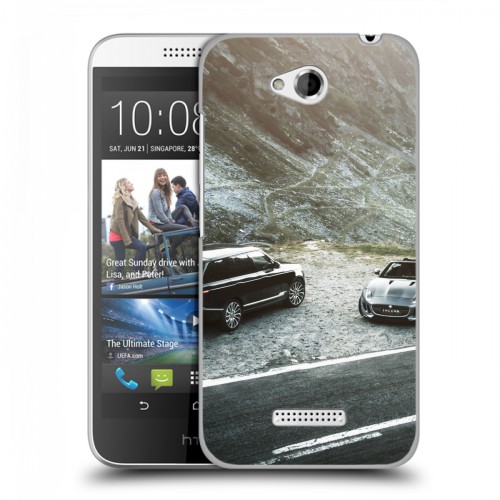 Дизайнерский пластиковый чехол для HTC Desire 616 Land Rover