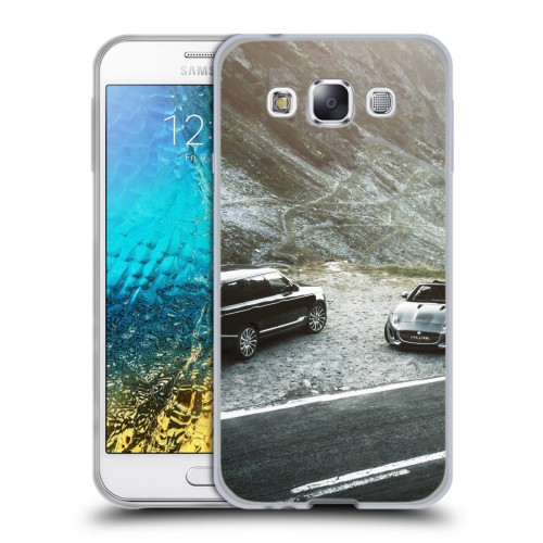 Дизайнерский пластиковый чехол для Samsung Galaxy E5 Land Rover