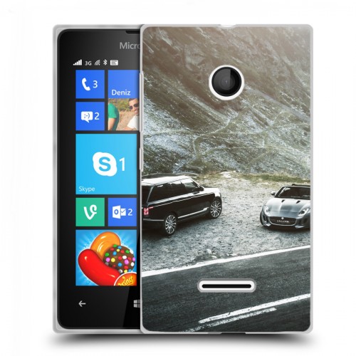 Дизайнерский пластиковый чехол для Microsoft Lumia 435 Land Rover