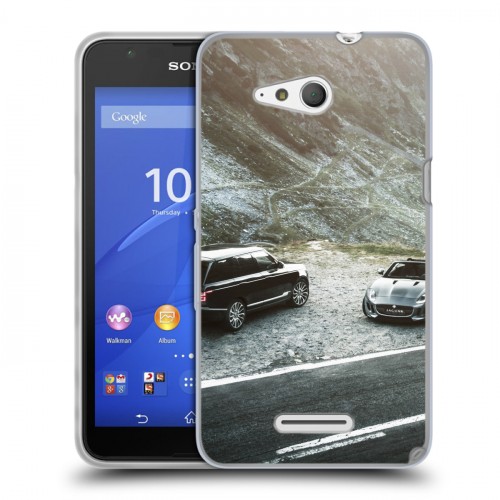 Дизайнерский пластиковый чехол для Sony Xperia E4g Land Rover