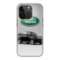 Дизайнерский силиконовый чехол для Iphone 14 Pro Land Rover